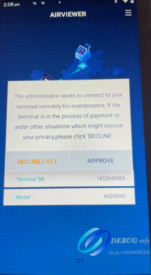 Approve or decline remote access