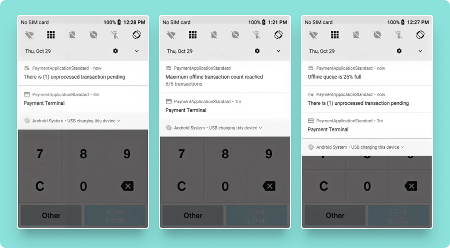 Sample notifications