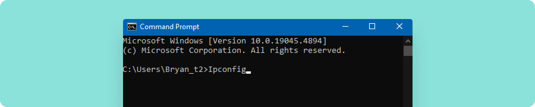 IP config command