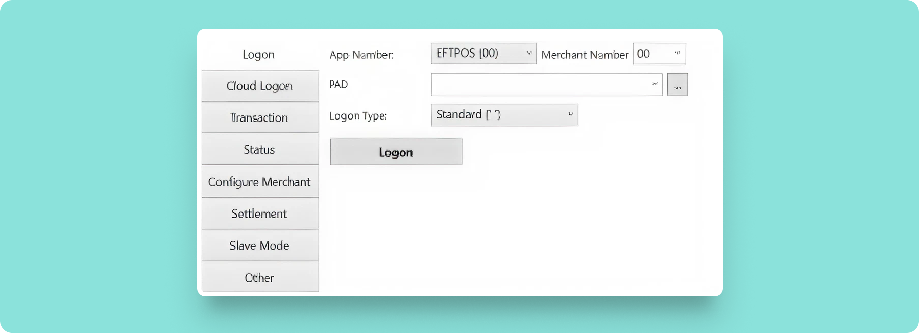 POS app Logon