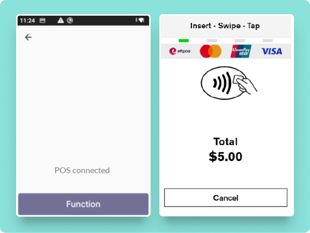 Initiate a transaction to test