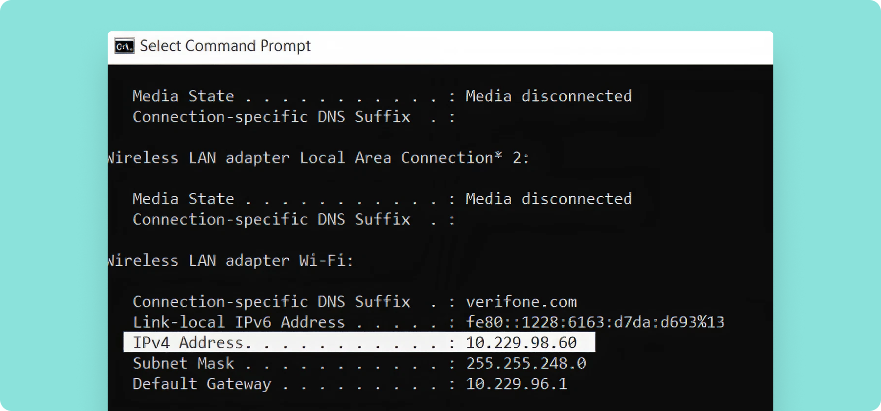 IP configuration